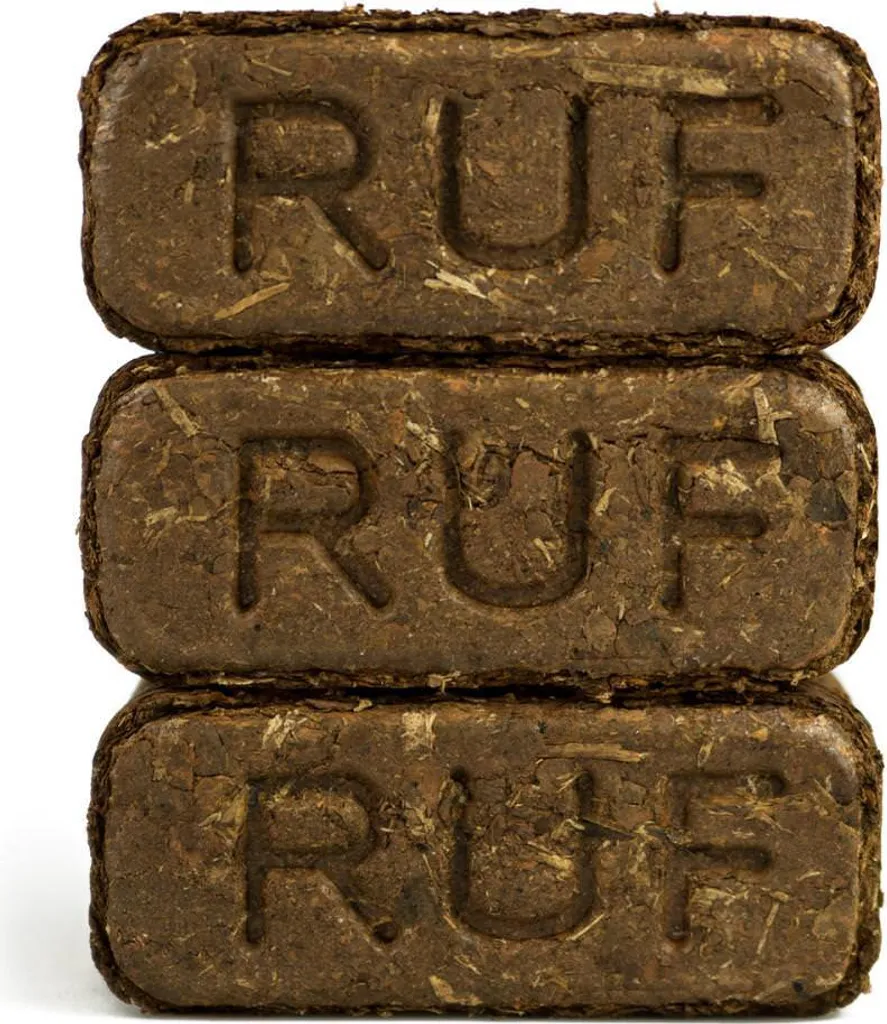 RUF Rindenbriketts Gluthalter Nachtwächter Holzbriketts, 36 x 12kg Briketts, 432kg Palette – Bild 5