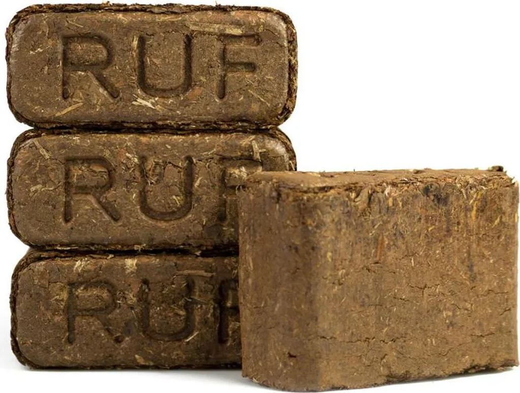 RUF Rindenbriketts Gluthalter Nachtwächter Holzbriketts, 36 x 12kg Briketts, 432kg Palette – Bild 3