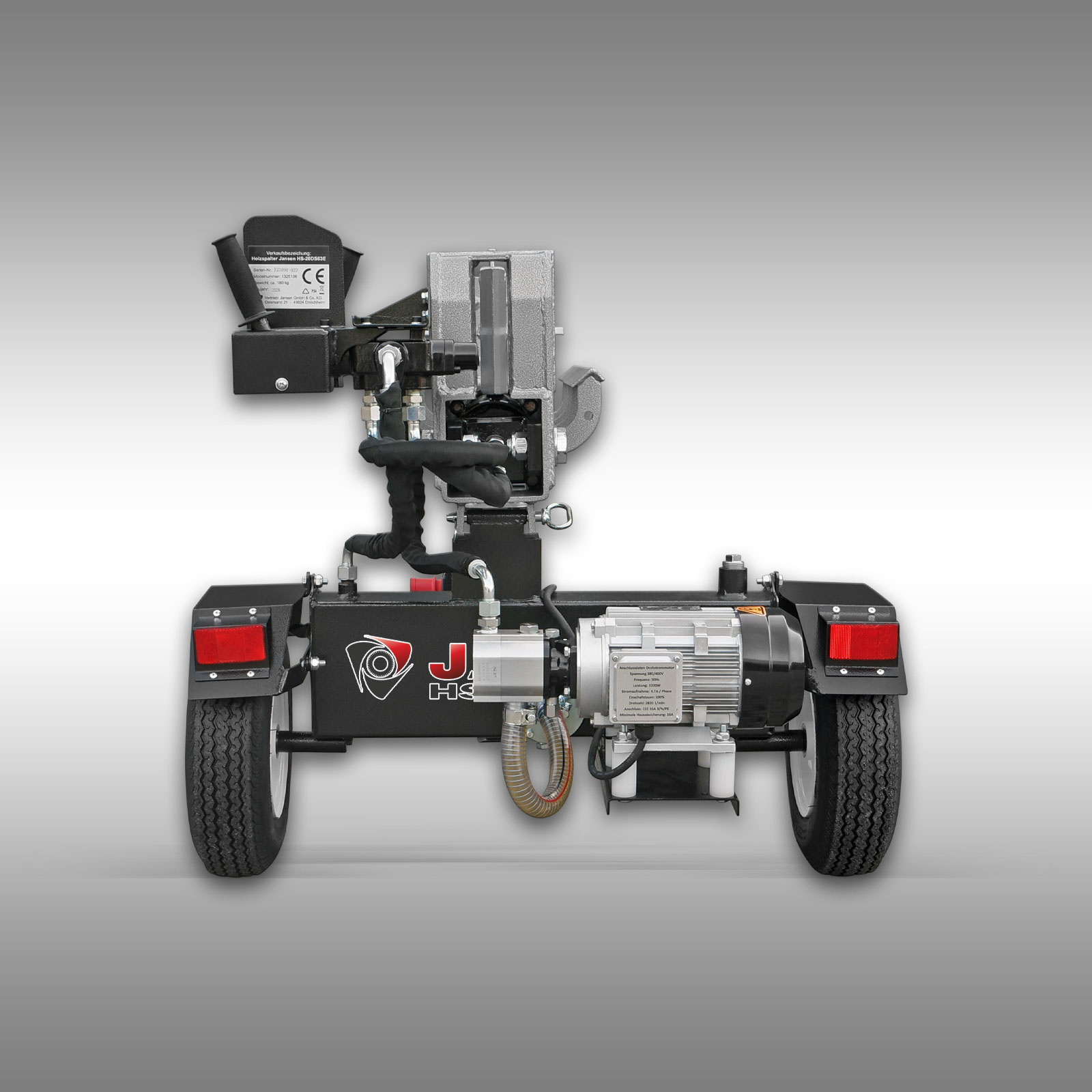 Holzspalter Jansen HS-20DS63E Elektromotor, 20 t, 60 cm, Doppelspalter – Bild 5
